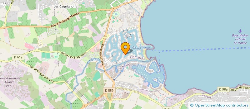 localisation de l'entreprise SCI CMV RIVIERA à GRIMAUD