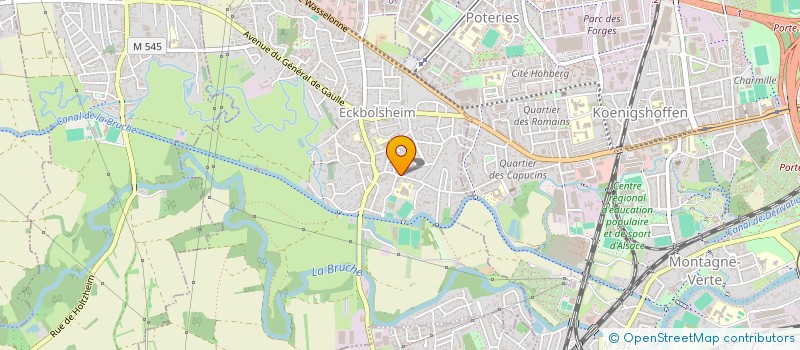 localisation de l'entreprise SCI CMW  ECKBOLSHEIM