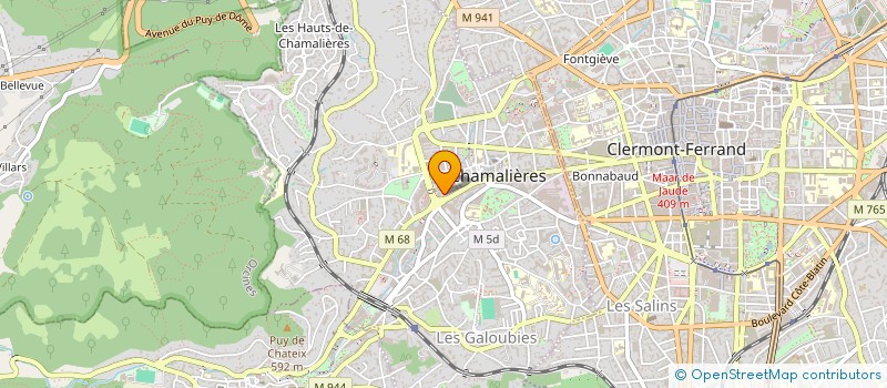 localisation de l'entreprise SCI CMXL  CHAMALIERES