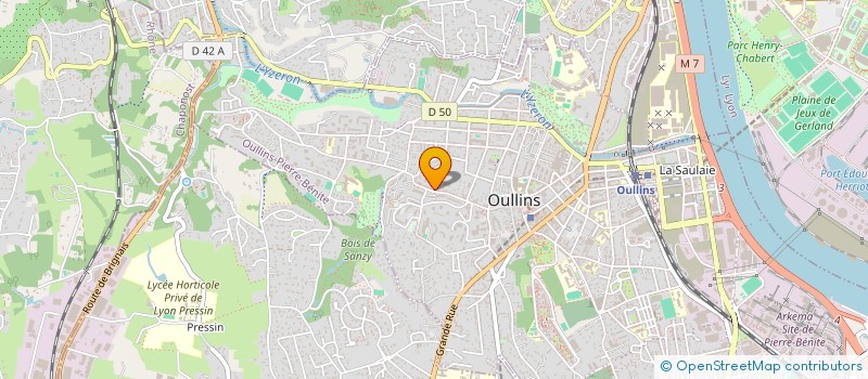 localisation de l'entreprise SCI CMYK  OULLINS-PIERRE-BENITE