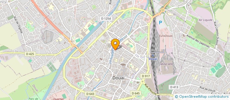 localisation de l'entreprise SCI CMZ à DOUAI