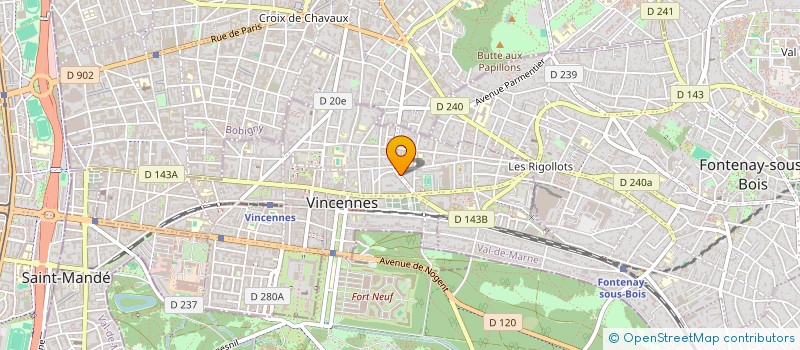 localisation de l'entreprise SCI CN à VINCENNES