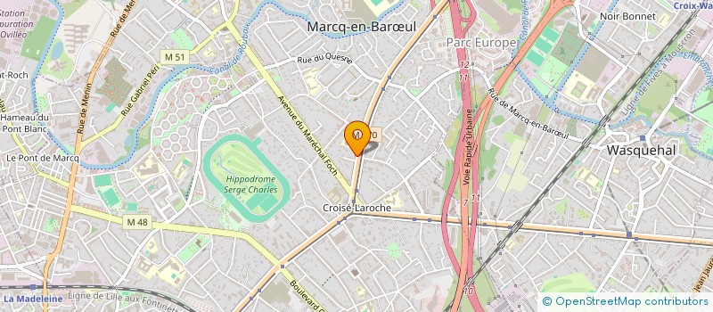 localisation de l'entreprise SCI CN2V à MARCQ-EN-BARŒUL