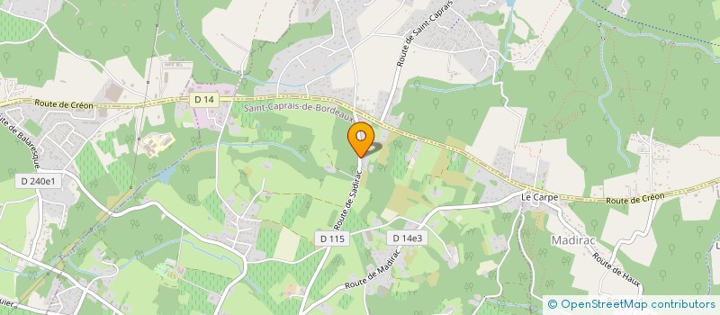 localisation de l'entreprise SCI CNAM  SAINT-CAPRAIS-DE-BORDEAUX