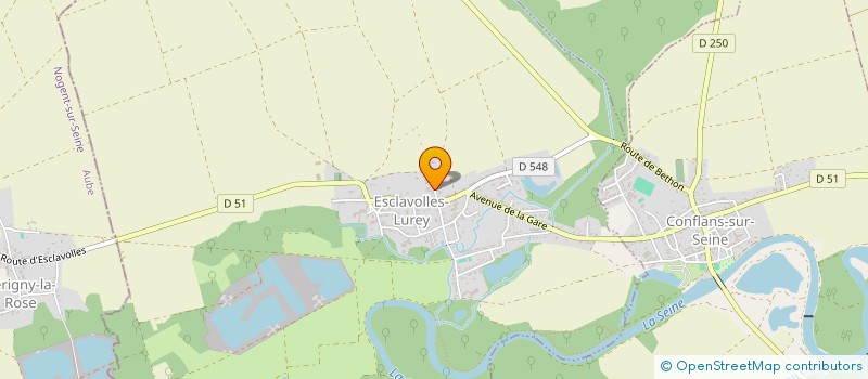 localisation de l'entreprise SCI CNC  ESCLAVOLLES-LUREY