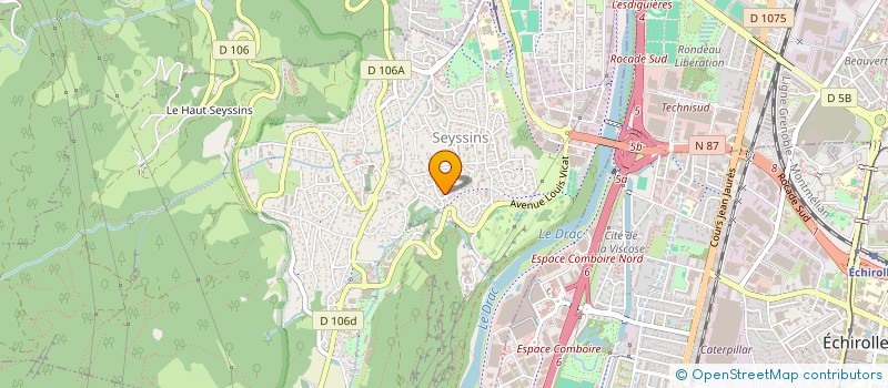 localisation de l'entreprise SCI CNCB à SEYSSINS