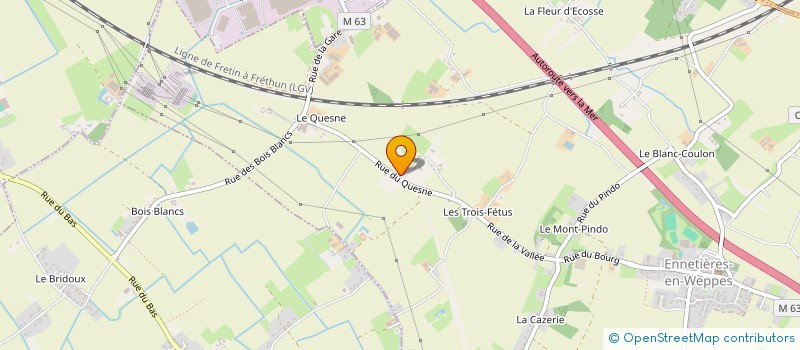 localisation de l'entreprise SCI CNCM  ENNETIERES-EN-WEPPES