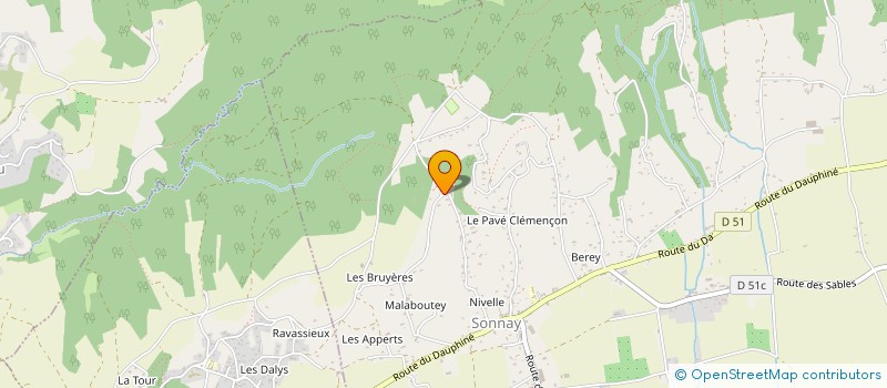 localisation de l'entreprise SCI CNCOT  SONNAY