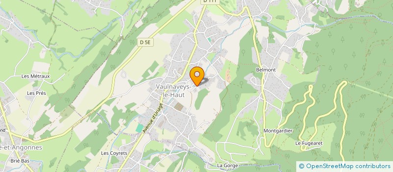 localisation de l'entreprise SCI CND  VAULNAVEYS-LE-HAUT