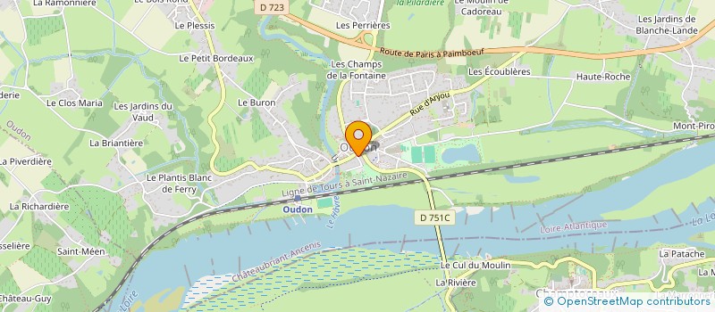 localisation de l'entreprise SCI CNES  OUDON