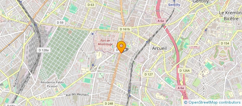 localisation de l'entreprise SCI CNK  ARCUEIL