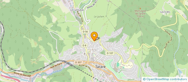 localisation de l'entreprise SCI CNM  TARARE