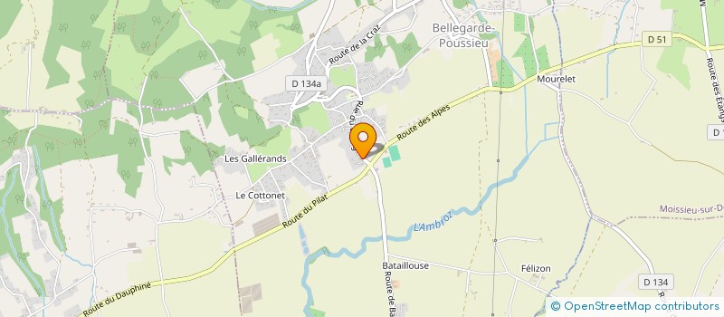 localisation de l'entreprise SCI CNM  BELLEGARDE-POUSSIEU