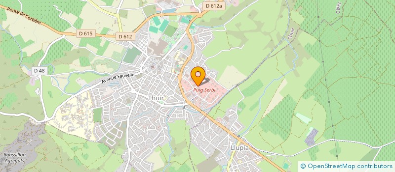 localisation de l'entreprise SCI CNP THUIR  THUIR