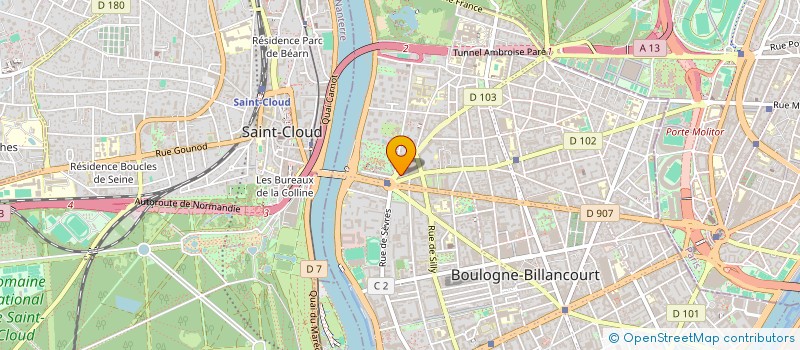 localisation de l'entreprise SCI CNS BOULOGNE à BOULOGNE-BILLANCOURT