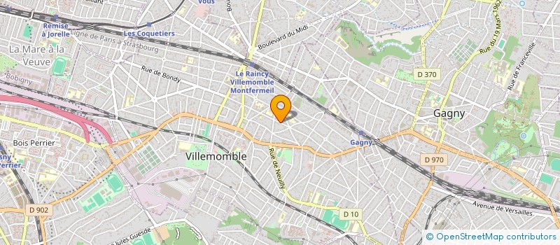 localisation de l'entreprise SCI CNST à VILLEMOMBLE