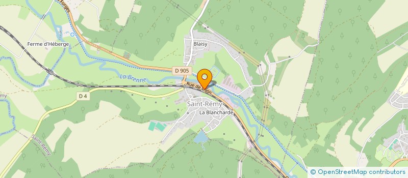 localisation de l'entreprise SCI CNV à FAIN-LES-MONTBARD