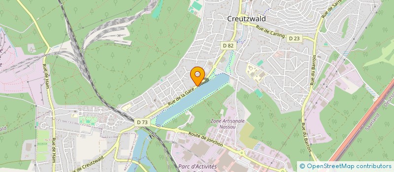 localisation de l'entreprise SCI CNX  CREUTZWALD