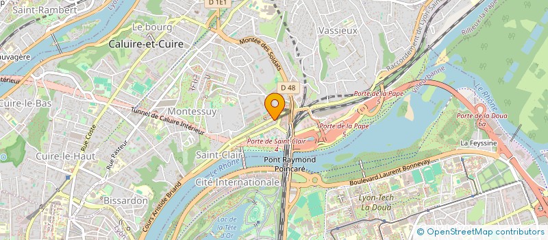 localisation de l'entreprise SCI CO.BR.A  CALUIRE-ET-CUIRE