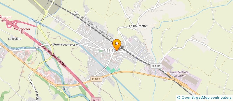 localisation de l'entreprise SCI CO&CO  BAZIEGE