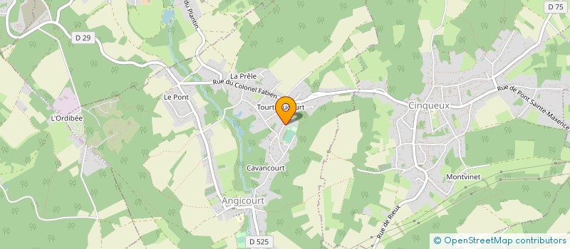 localisation de l'entreprise SCI CO & CO  ANGICOURT