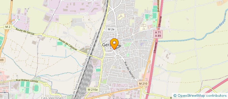 localisation de l'entreprise SCI CO.HU  GERZAT