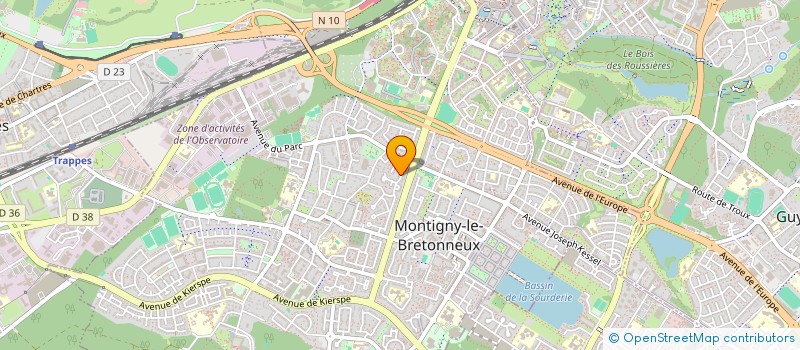 localisation de l'entreprise SCI CO-JYP  MONTIGNY-LE-BRETONNEUX