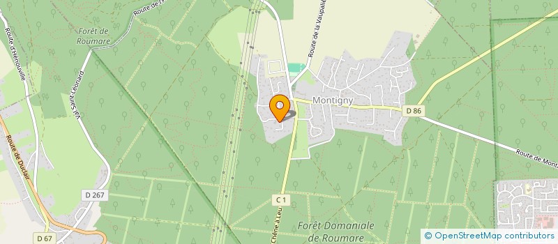 localisation de l'entreprise SCI CO LIBRI  MONTIGNY