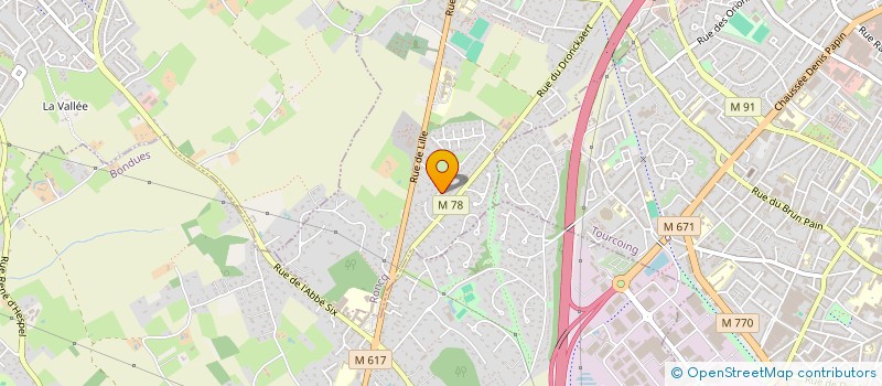 localisation de l'entreprise SCI CO-MART1 à RONCQ