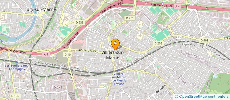 localisation de l'entreprise SCI COAB  VILLIERS-SUR-MARNE