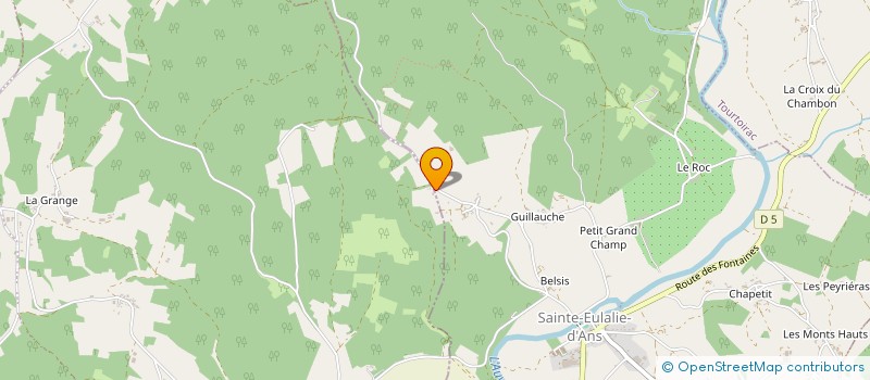 localisation de l'entreprise SCI COALISE  SAINTE-EULALIE-D'ANS