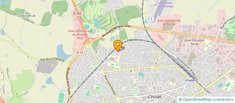 localisation de l'entreprise SCI COAT à CHOLET