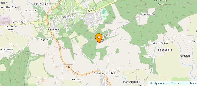 localisation de l'entreprise SCI COAT FORESTIER  PLOGONNEC