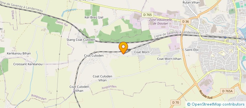 localisation de l'entreprise SCI COAT MORN  ROSPORDEN