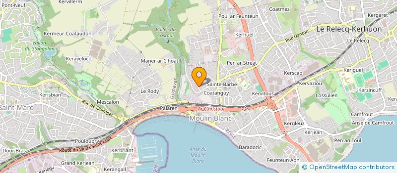 localisation de l'entreprise SCI COAT TANGUY  LE RELECQ-KERHUON