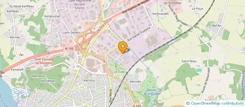 localisation de l'entreprise SCI COATAUDON  LANESTER