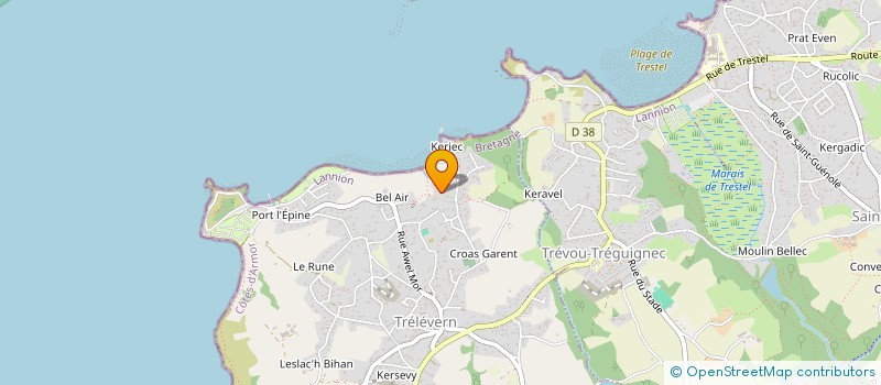 localisation de l'entreprise SCI COATFLEURY  TRELEVERN