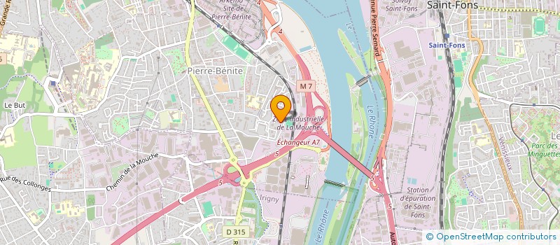 localisation de l'entreprise SCI COAXCA  OULLINS-PIERRE-BENITE