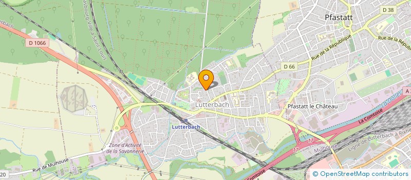 localisation de l'entreprise SCI COB  LUTTERBACH