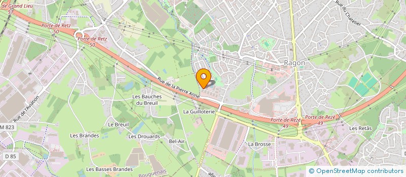 localisation de l'entreprise SCI COB  REZE