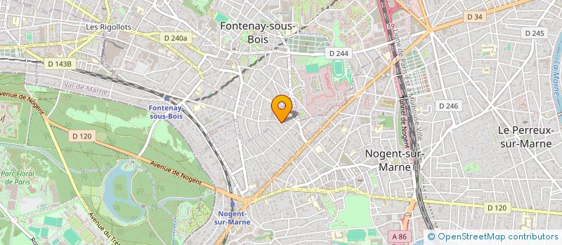 localisation de l'entreprise SCI COB IMMO à NOGENT-SUR-MARNE