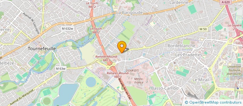 localisation de l'entreprise SCI COB PLUS à TOULOUSE