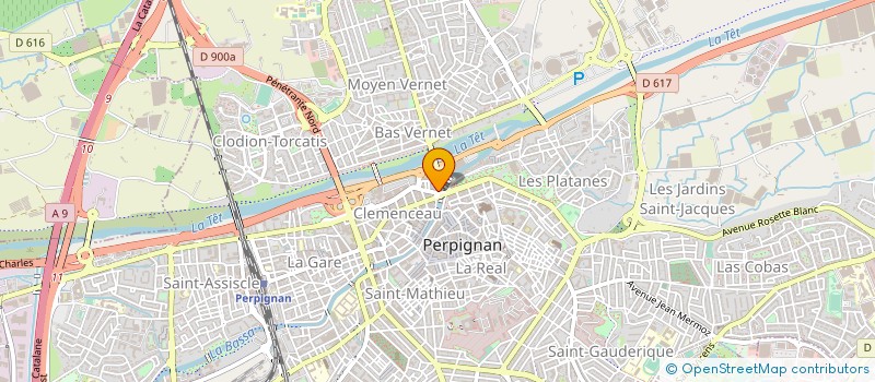 localisation de l'entreprise SCI COBA à PERPIGNAN