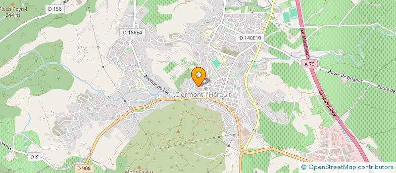 localisation de l'entreprise SCI COBA  CLERMONT-L'HERAULT