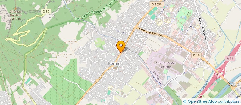 localisation de l'entreprise SCI COBE  BERNIN