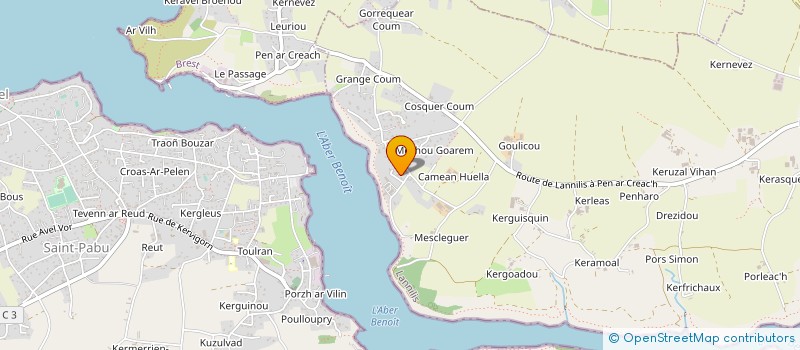 localisation de l'entreprise SCI COBEL  LANNILIS