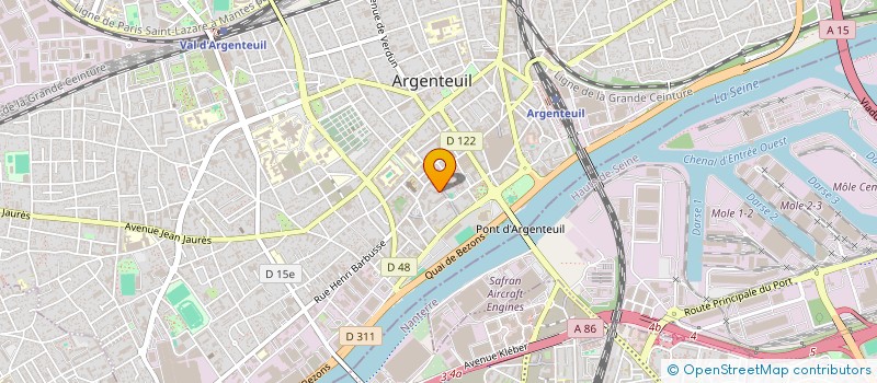 localisation de l'entreprise SCI COBELLE  ARGENTEUIL