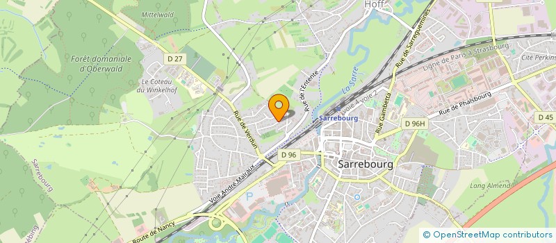 localisation de l'entreprise SCI COBERT à SARREBOURG