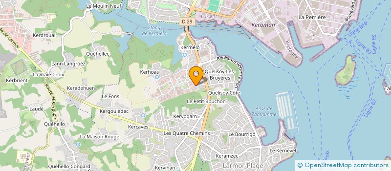 localisation de l'entreprise SCI COBIDOU  LARMOR-PLAGE