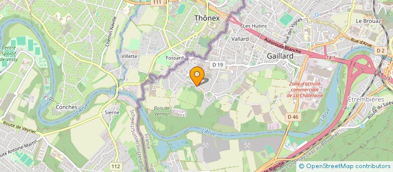 localisation de l'entreprise SCI COBILOUCH à GAILLARD